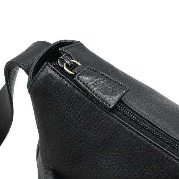 PRADA Black Leather Shoulder Bag